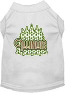 Pet Dog & Cat Screen Printed Shirt for Medium to Large Pets (Sizes 2XL-6XL), "Illinois Woodland Trees"