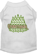 Pet Dog & Cat Screen Printed Shirt for Small to Medium Pets (Sizes XS-XL), "Pennsylvania Woodland Trees"