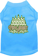 Pet Dog & Cat Screen Printed Shirt for Small to Medium Pets (Sizes XS-XL), "New Jersey Woodland Trees"