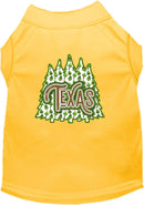 Pet Dog & Cat Screen Printed Shirt for Medium to Large Pets (Sizes 2XL-6XL), "Texas Woodland Trees"