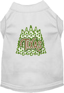 Pet Dog & Cat Screen Printed Shirt for Small to Medium Pets (Sizes XS-XL), "Texas Woodland Trees"