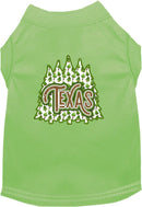 Pet Dog & Cat Screen Printed Shirt for Small to Medium Pets (Sizes XS-XL), "Texas Woodland Trees"