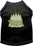 Pet Dog & Cat Screen Printed Shirt for Small to Medium Pets (Sizes XS-XL), "Virginia Woodland Trees"