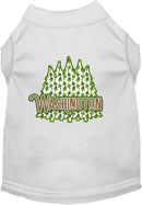 Pet Dog & Cat Screen Printed Shirt for Small to Medium Pets (Sizes XS-XL), "Washington Woodland Trees"