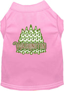 Pet Dog & Cat Screen Printed Shirt for Small to Medium Pets (Sizes XS-XL), "Washington Woodland Trees"