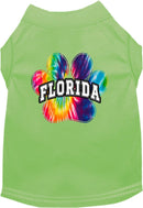 Pet Dog & Cat Screen Printed Shirt for Medium to Large Pets (Sizes 2XL-6XL), "Florida Bright Tie Dye"