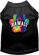 Pet Dog & Cat Screen Printed Shirt for Small to Medium Pets (Sizes XS-XL), "Hawaii Bright Tie Dye"