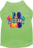 Pet Dog & Cat Screen Printed Shirt for Medium to Large Pets (Sizes 2XL-6XL), "Louisiana Bright Tie Dye"