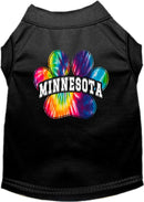 Pet Dog & Cat Screen Printed Shirt for Medium to Large Pets (Sizes 2XL-6XL), "Minnesota Bright Tie Dye"