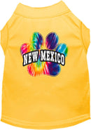 Pet Dog & Cat Screen Printed Shirt for Medium to Large Pets (Sizes 2XL-6XL), "New Mexico Bright Tie Dye"