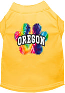 Pet Dog & Cat Screen Printed Shirt for Medium to Large Pets (Sizes 2XL-6XL), "Oregon Bright Tie Dye"