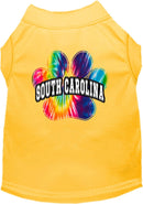 Pet Dog & Cat Screen Printed Shirt for Medium to Large Pets (Sizes 2XL-6XL), "South Carolina Bright Tie Dye"