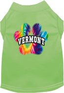 Pet Dog & Cat Screen Printed Shirt for Medium to Large Pets (Sizes 2XL-6XL), "Vermont Bright Tie Dye"