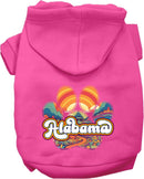 Pet Dog & Cat Screen Printed Hoodie for Small to Medium Pets (Sizes XS-XL), "Alabama Groovy Summit"