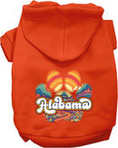 Pet Dog & Cat Screen Printed Hoodie for Medium to Large Pets (Sizes 2XL-6XL), "Alabama Groovy Summit"