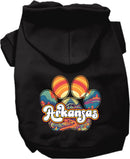 Pet Dog & Cat Screen Printed Hoodie for Medium to Large Pets (Sizes 2XL-6XL), "Arkansas Groovy Summit"