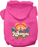 Pet Dog & Cat Screen Printed Hoodie for Medium to Large Pets (Sizes 2XL-6XL), "Arkansas Groovy Summit"