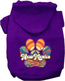 Pet Dog & Cat Screen Printed Hoodie for Medium to Large Pets (Sizes 2XL-6XL), "New Mexico Groovy Summit"