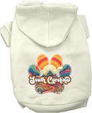 Pet Dog & Cat Screen Printed Hoodie for Medium to Large Pets (Sizes 2XL-6XL), "South Carolina Groovy Summit"