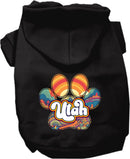 Pet Dog & Cat Screen Printed Hoodie for Medium to Large Pets (Sizes 2XL-6XL), "Utah Groovy Summit"