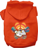 Pet Dog & Cat Screen Printed Hoodie for Medium to Large Pets (Sizes 2XL-6XL), "Utah Groovy Summit"