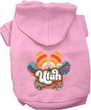 Pet Dog & Cat Screen Printed Hoodie for Small to Medium Pets (Sizes XS-XL), "Utah Groovy Summit"