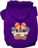 Pet Dog & Cat Screen Printed Hoodie for Medium to Large Pets (Sizes 2XL-6XL), "Vermont Groovy Summit"