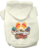 Pet Dog & Cat Screen Printed Hoodie for Medium to Large Pets (Sizes 2XL-6XL), "Washington Groovy Summit"