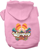 Pet Dog & Cat Screen Printed Hoodie for Small to Medium Pets (Sizes XS-XL), "Wisconsin Groovy Summit"