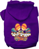 Pet Dog & Cat Screen Printed Hoodie for Medium to Large Pets (Sizes 2XL-6XL), "West Virginia Groovy Summit"