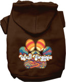 Pet Dog & Cat Screen Printed Hoodie for Medium to Large Pets (Sizes 2XL-6XL), "West Virginia Groovy Summit"