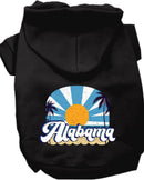 Pet Dog & Cat Screen Printed Hoodie for Small to Medium Pets (Sizes XS-XL), "Alabama Coast"