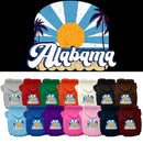 Pet Dog & Cat Screen Printed Hoodie for Medium to Large Pets (Sizes 2XL-6XL), "Alabama Coast"