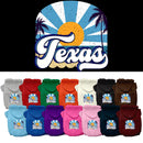 Pet Dog & Cat Screen Printed Hoodie for Medium to Large Pets (Sizes 2XL-6XL), "Texas Coast"