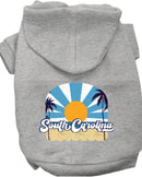 Pet Dog & Cat Screen Printed Hoodie for Medium to Large Pets (Sizes 2XL-6XL), "South Carolina Coast"