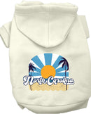 Pet Dog & Cat Screen Printed Hoodie for Medium to Large Pets (Sizes 2XL-6XL), "North Carolina Coast"