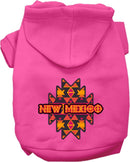 Pet Dog & Cat Screen Printed Hoodie for Small to Medium Pets (Sizes XS-XL), "New Mexico Navajo Tribal"