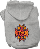 Pet Dog & Cat Screen Printed Hoodie for Medium to Large Pets (Sizes 2XL-6XL), "Utah Navajo Tribal"