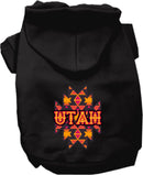 Pet Dog & Cat Screen Printed Hoodie for Medium to Large Pets (Sizes 2XL-6XL), "Utah Navajo Tribal"