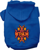 Pet Dog & Cat Screen Printed Hoodie for Medium to Large Pets (Sizes 2XL-6XL), "Utah Navajo Tribal"