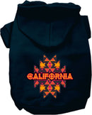 Pet Dog & Cat Screen Printed Hoodie for Medium to Large Pets (Sizes 2XL-6XL), "California Navajo Tribal"