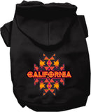 Pet Dog & Cat Screen Printed Hoodie for Medium to Large Pets (Sizes 2XL-6XL), "California Navajo Tribal"