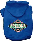 Pet Dog & Cat Screen Printed Hoodie for Small to Medium Pets (Sizes XS-XL), "Arizona Peach Aztec"