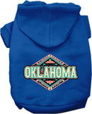 Pet Dog & Cat Screen Printed Hoodie for Medium to Large Pets (Sizes 2XL-6XL), "Oklahoma Peach Aztec"