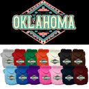 Pet Dog & Cat Screen Printed Hoodie for Small to Medium Pets (Sizes XS-XL), "Oklahoma Peach Aztec"