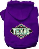 Pet Dog & Cat Screen Printed Hoodie for Medium to Large Pets (Sizes 2XL-6XL), "Texas Peach Aztec"