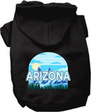 Pet Dog & Cat Screen Printed Hoodie for Medium to Large Pets (Sizes 2XL-6XL), "Arizona Trailblazer"