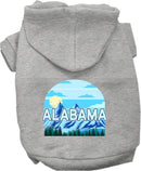 Pet Dog & Cat Screen Printed Hoodie for Small to Medium Pets (Sizes XS-XL), "Alabama Trailblazer"