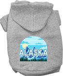 Pet Dog & Cat Screen Printed Hoodie for Small to Medium Pets (Sizes XS-XL), "Alaska Trailblazer"