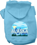 Pet Dog & Cat Screen Printed Hoodie for Medium to Large Pets (Sizes 2XL-6XL), "Alaska Trailblazer"